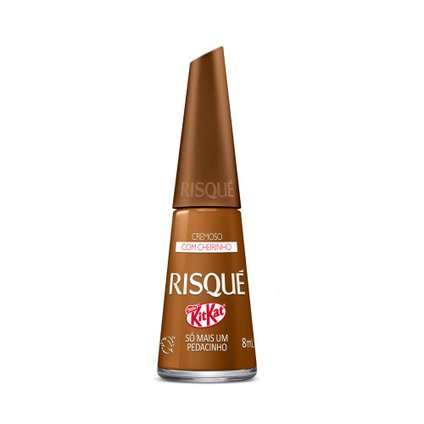 ESMALTE RISQUÉ KITKAT CREMOSO SÓ MAIS UM PEDACINHO 8ML