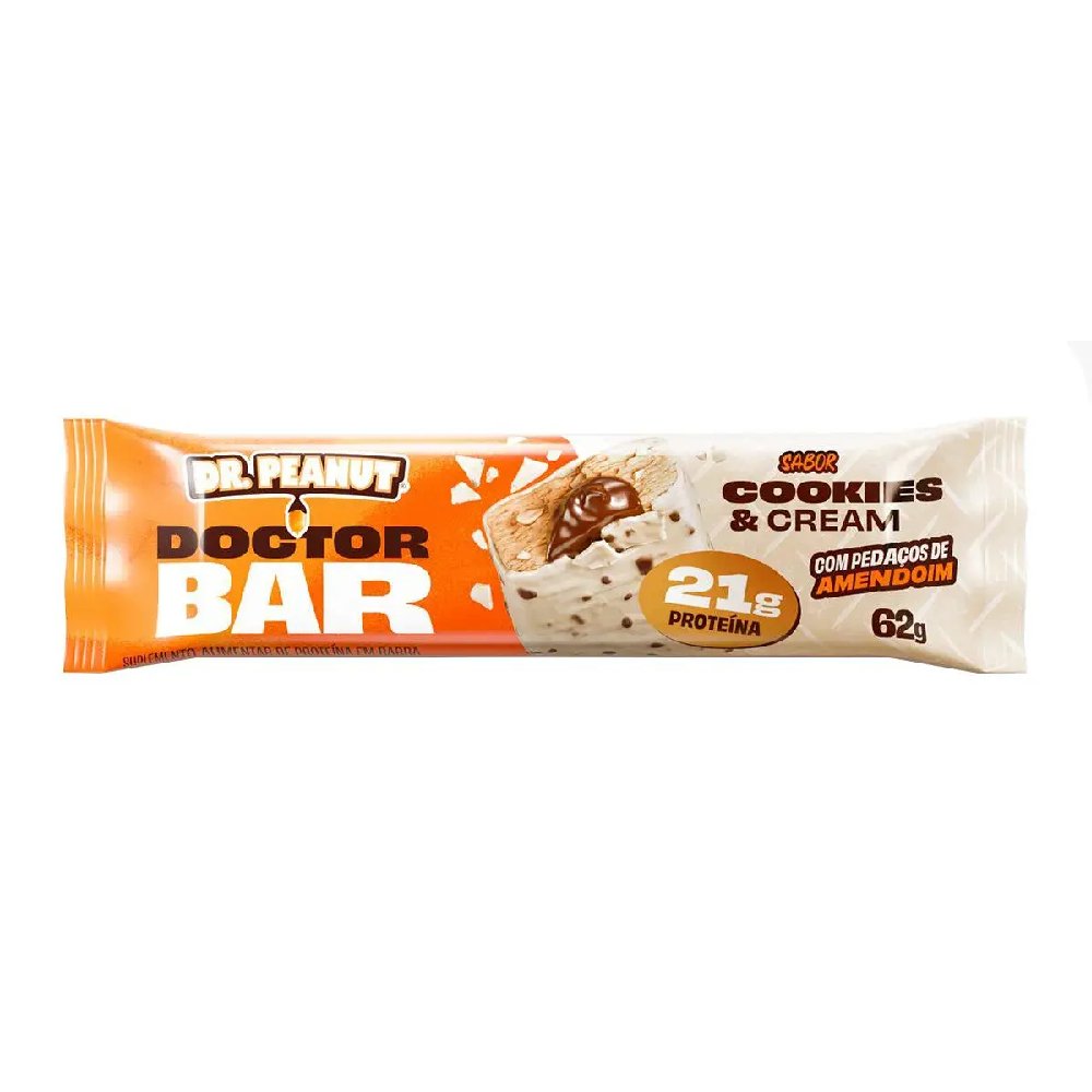 Barra De Proteína Dr. Peanut Doctor Bar Cookies 62g