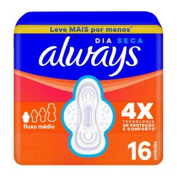 Absorvente Always Seca Com Abas 16 Unidades