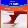 ABSORVENTE ALWAYS SECA COM ABAS 16 UNIDADES