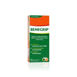 Benegrip Antigripal E Analgésico Para Alívio Da Gripe E Resfriado - Caixa 12 Comprimidos