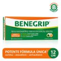 BENEGRIP ANTIGRIPAL E ANALGÉSICO PARA ALÍVIO DA GRIPE E RESFRIADO - CAIXA 12 COMPRIMIDOS