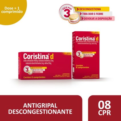 CORISTINA D 8 COMPRIMIDOS