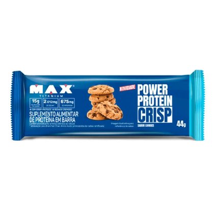 BARRA DE PROTEÍNA MAX TITANIUM POWER PROTEIN CRISP COOKIES 44G
