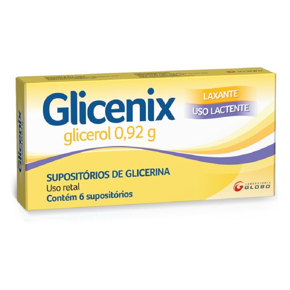 Supositorio Glicenix Lactente 0,92g 6 Unidades