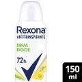 DESODORANTE ANTITRANSPIRANTE AEROSOL FEMININO REXONA ERVA DOCE 150ML