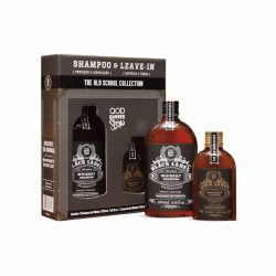 Kit Qod Barber Old School Whiskey Shampoo 290ml+ Leave-in 145ml