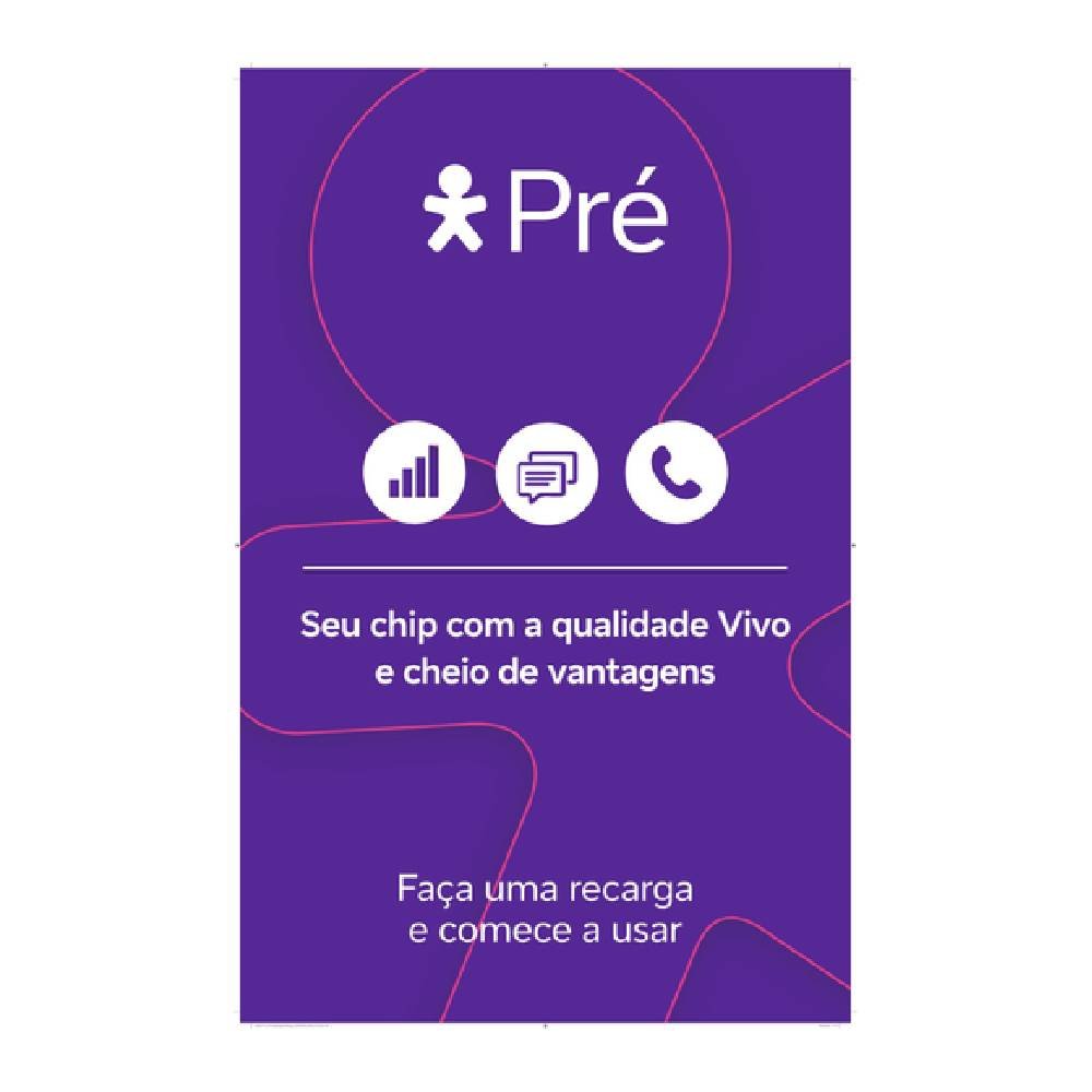 Chip Sim Card Vivo Sem Recarga
