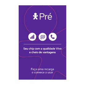 CHIP SIM CARD VIVO SEM RECARGA