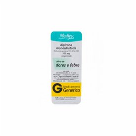 DIPIRONA SÓDICA  500MG 10 COMPRIMIDOS MEDLEY GENÉRICO