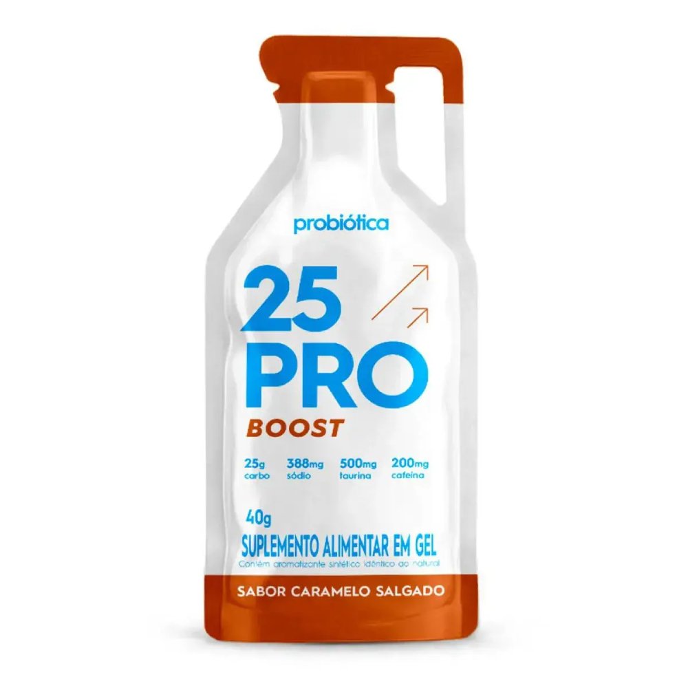 Gel Energético Probiótica 25pro Boost Caramelo Salgado 40g
