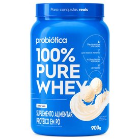 WHEY PROTEIN PROBIÓTICA 100% PURE LEITE 900G