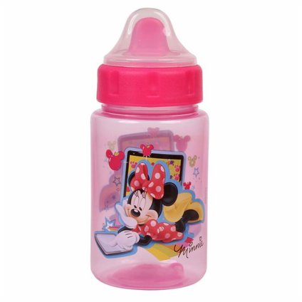 COPO COM VÁLVULA REDUTORA DE PINGOS BABY GO MINNIE ROSA 340ML