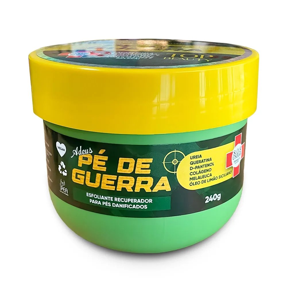 Esfoliante Para Pés Top Beauty Sos Unhas Adeus Pé De Guerra 240g