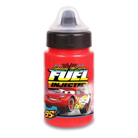 COPO COM VÁLVULA REDUTORA DE PINGOS BABY GO CARROS VERMELHA 340ML