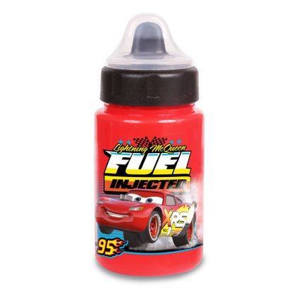 COPO COM VÁLVULA REDUTORA DE PINGOS BABY GO CARROS VERMELHA 340ML