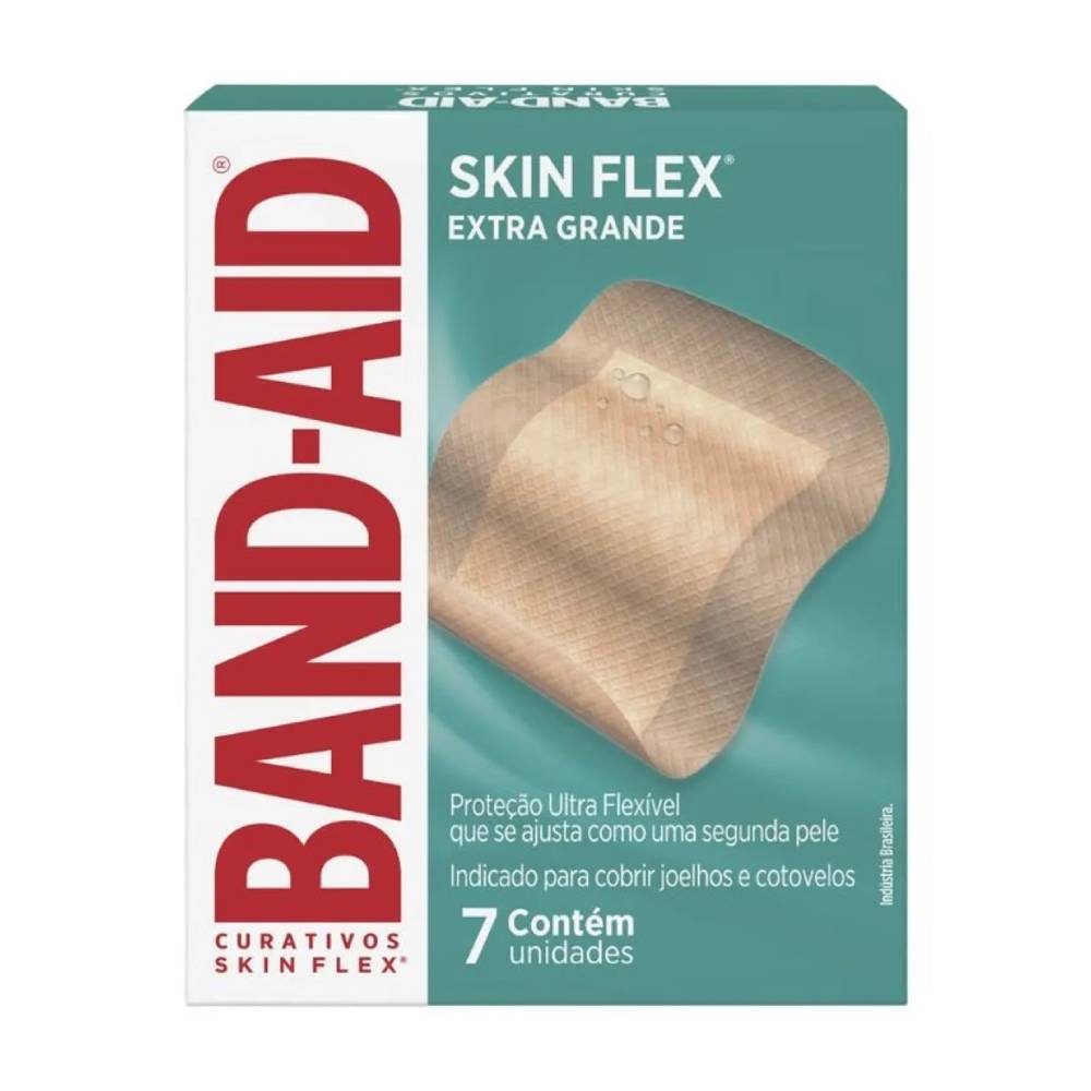 Curativos Band-aid Skin Flex Extra Grande 7 Unidades
