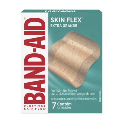 CURATIVOS BAND-AID SKIN FLEX EXTRA GRANDE 7 UNIDADES