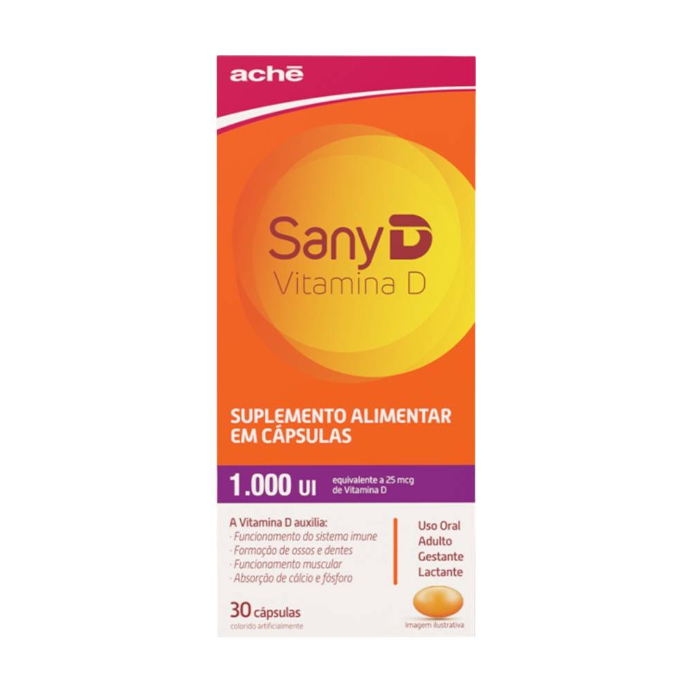 Vitamina D 1.000ui Sany D 30 Cápsulas