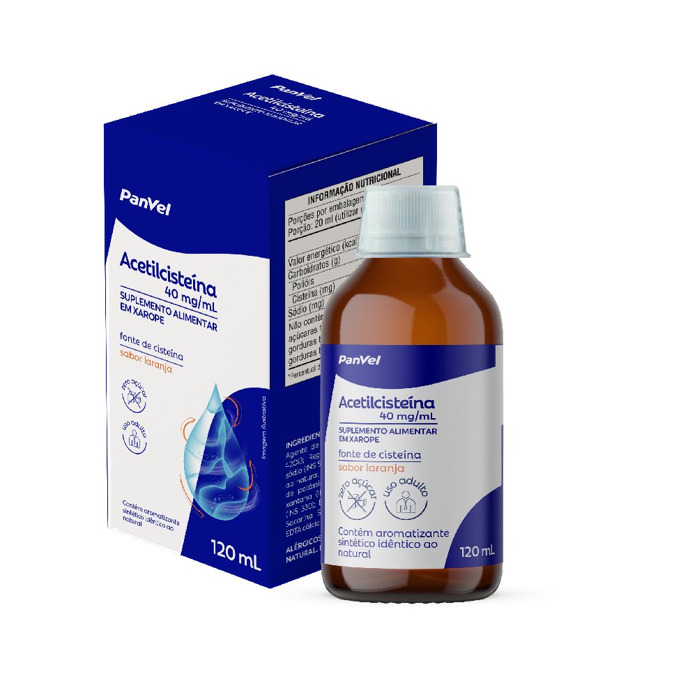 Acetilcisteína 40 Mg/ml Panvel 120 Ml