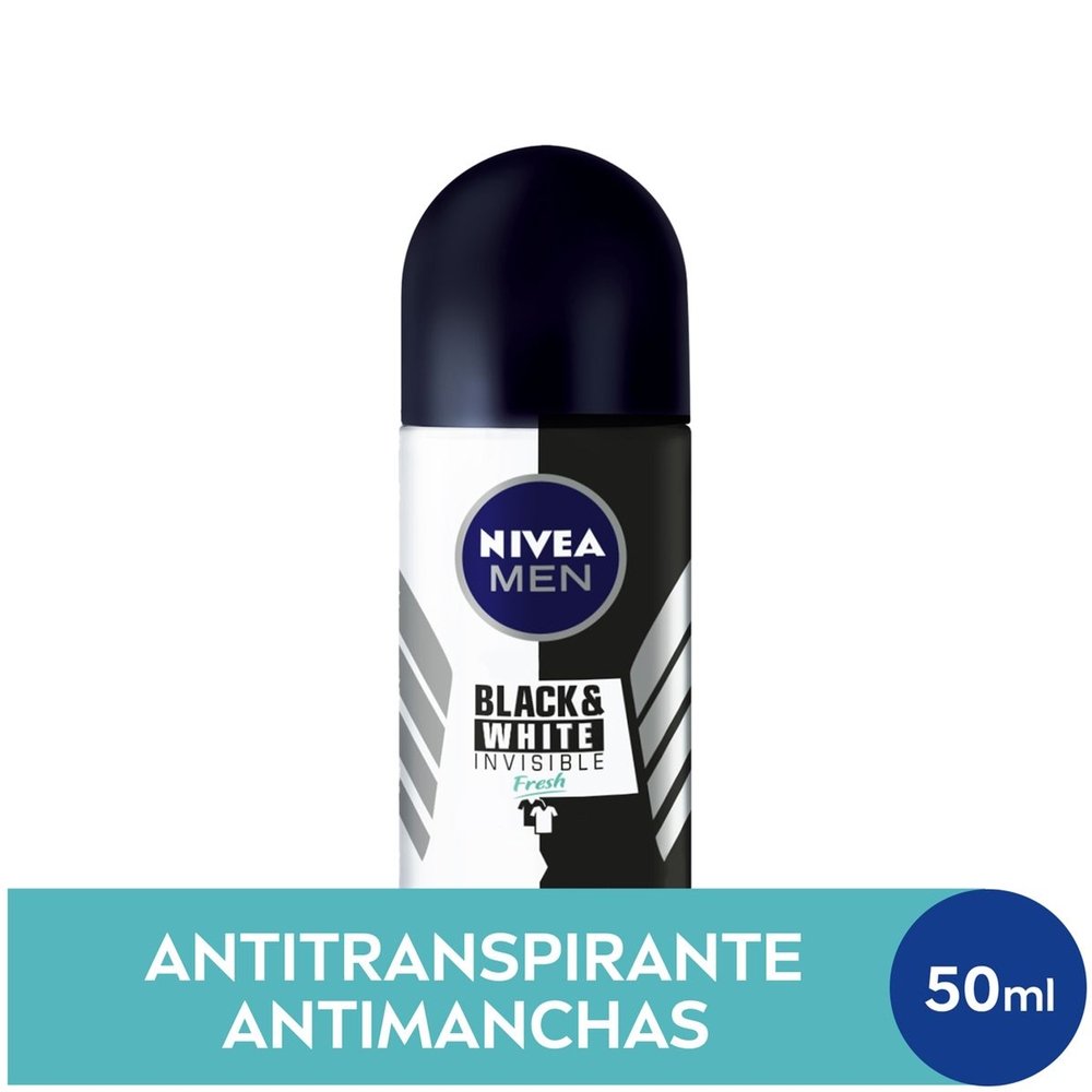 Desodorante Roll-On Nível Black And White Fresh Erva Doce 50ml