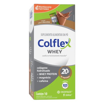 WHEY PROTEIN COLFLEX CHOCOLATE 28,5G 10 UNIDADES