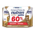 KIT COMPLEMENTO ALIMENTAR NUTREN SENIOR SEM SABOR 2 UNIDADES 740G CADA