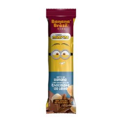 Barra De Frutas Banana Brasil Kids Minions Chocolate Ao Leite 22g