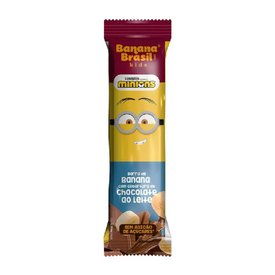 BARRA DE FRUTAS BANANA BRASIL KIDS MINIONS CHOCOLATE AO LEITE 22G