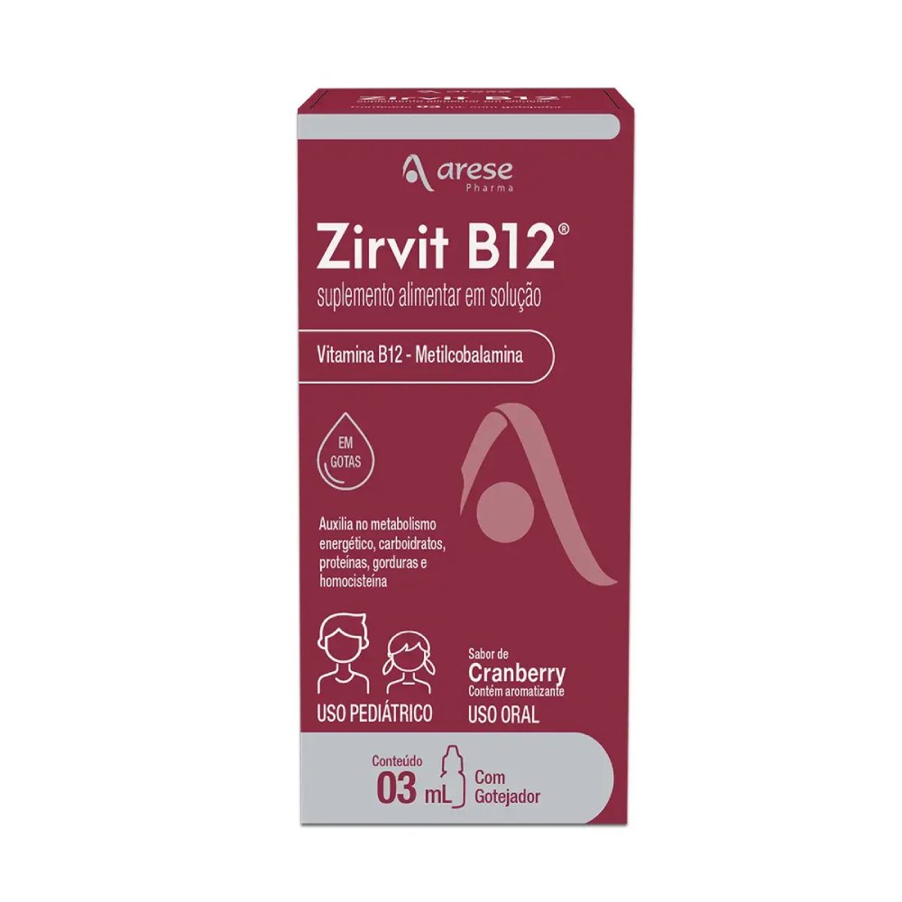 Zirvit B12 Metilcobalamina Cranberry Infantil 3ml