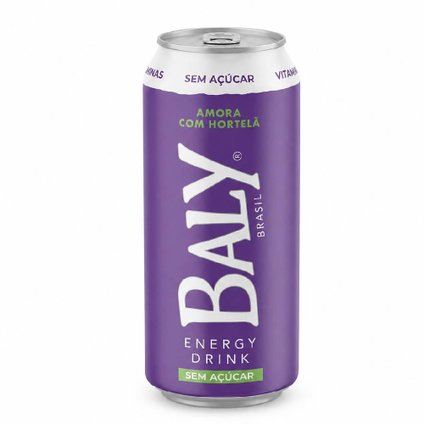 ENERGÉTICO BALY AMORA COM HORTELÃ SEM AÇÚCAR 473ML