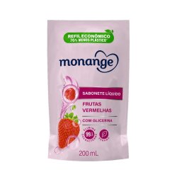 Sabonete Líquido Monange Frutas Vermelhas Refil 200ml