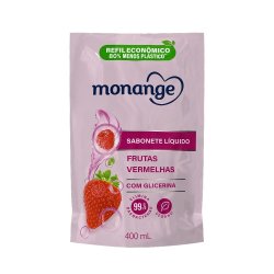 Sabonete Líquido Monange Frutas Vermelhas Refil 400ml