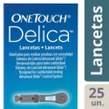 LANCETAS ONETOUCH DELICA SELECT COM 25 UNIDADES