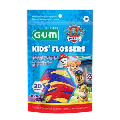 FIO DENTAL FLOSSER GUM PATRULHA CANINA 20 UNIDADES