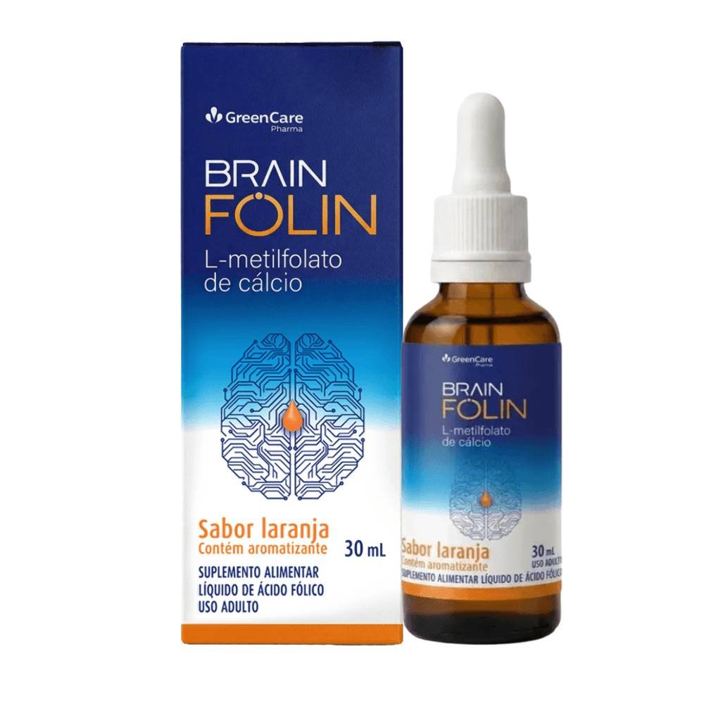 Suplemento Alimentar Brainfolin Laranja Greencare 30ml