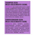 KIT SEDA MEGA CRESCIMENTO SHAMPOO 300ML + CONDICIONADOR 190ML