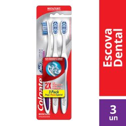 Escova Dental Colgate 360 Luminous White Pack C/3