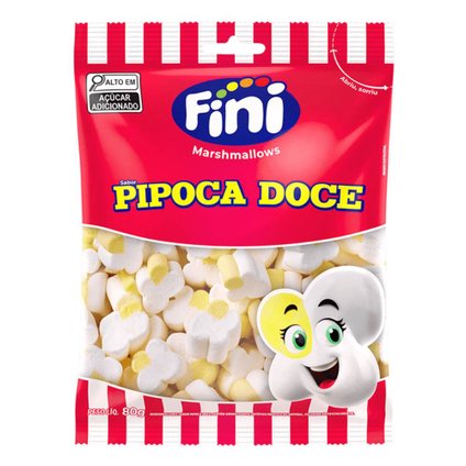 BALA FINI MARSHMALLOWS PIPOCA DOCE 80G