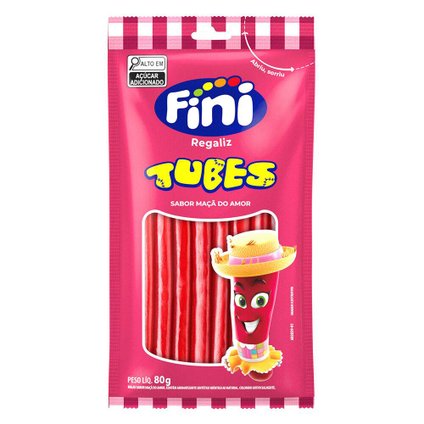 BALA FINI TUBES MAÇÃ DO AMOR 80G