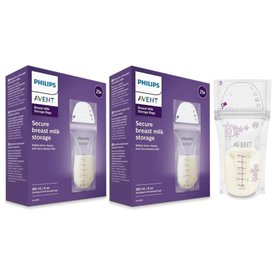 SACOS PARA ARMAZENAMENTO DE LEITE AVENT 50 UNIDADES 180ML CADA