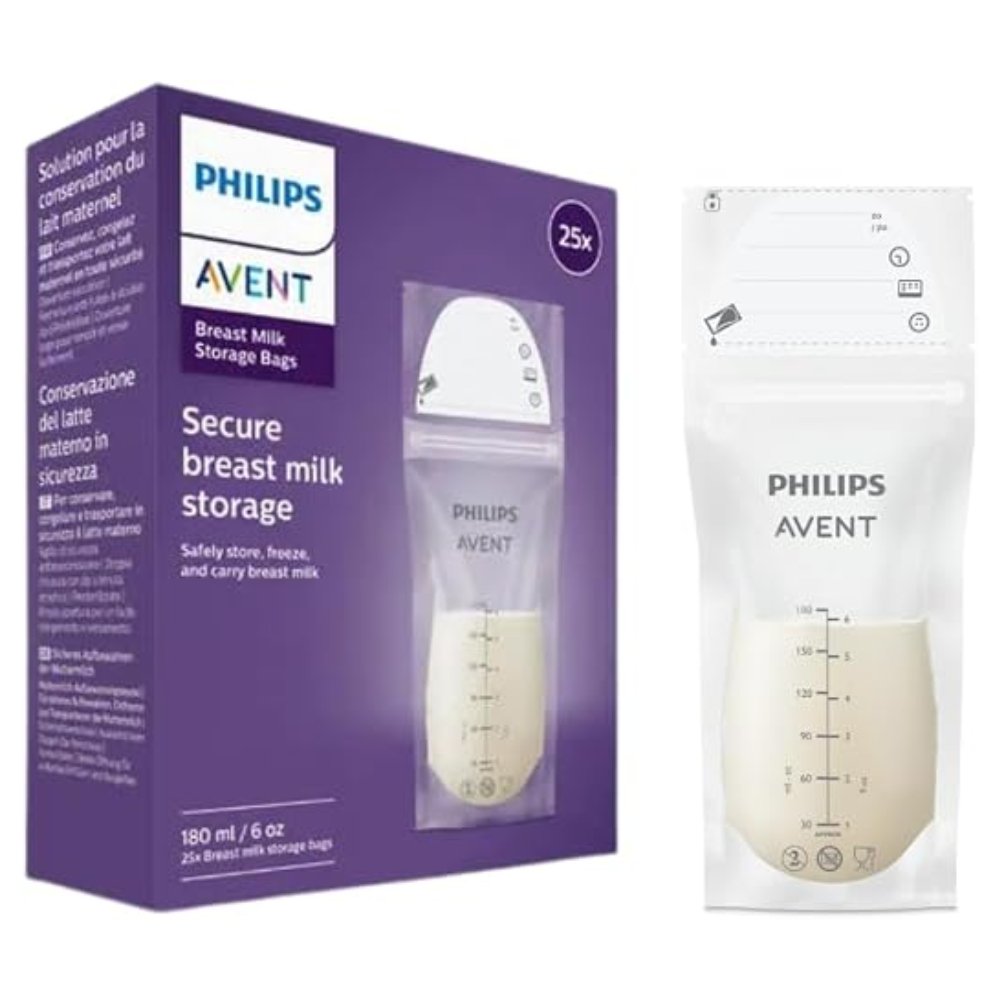 Sacos Para Armazenamento De Leite Avent 25 Unidades 180ml Cada