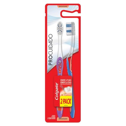 ESCOVA DE DENTE COLGATE PRO CUIDADO 2 UNIDADES