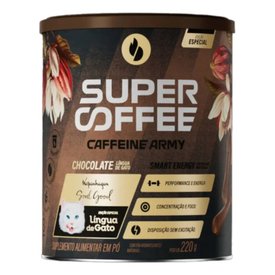 SUPERCOFFEE CAFFEINE ARMY CHOCOLATE LÍNGUA DE GATO 220G