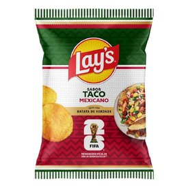 SALGADINHO ELMA CHIPS LAYS COPA DO MUNDO TACO 62G