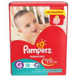 Fralda Pampers Supersec G C/18