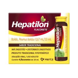 Hepatilon Com 4 Flaconetes 10ml