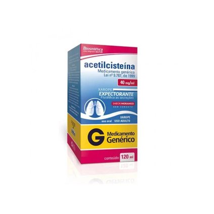 ACETILCISTEINA 40MG/ML 120ML BIOSINTETICA GENÉRICO