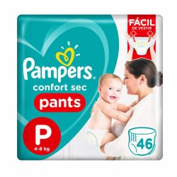 Fralda Pampers Confort Sec Pants Mega P Com 46 Unidades