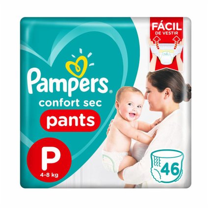 FRALDA PAMPERS CONFORT SEC PANTS MEGA P COM 46 UNIDADES